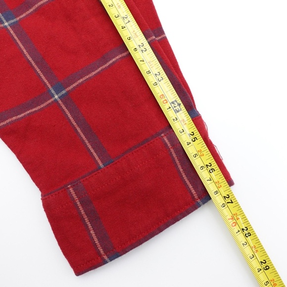 NEW Fjallraven Comfort Ovik Plaid Flannel Shirt 84132-345-560 Red/Navy - Picture 12 of 13